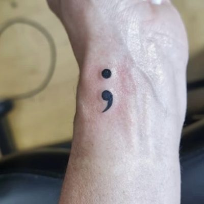 Semikolon Tattoo